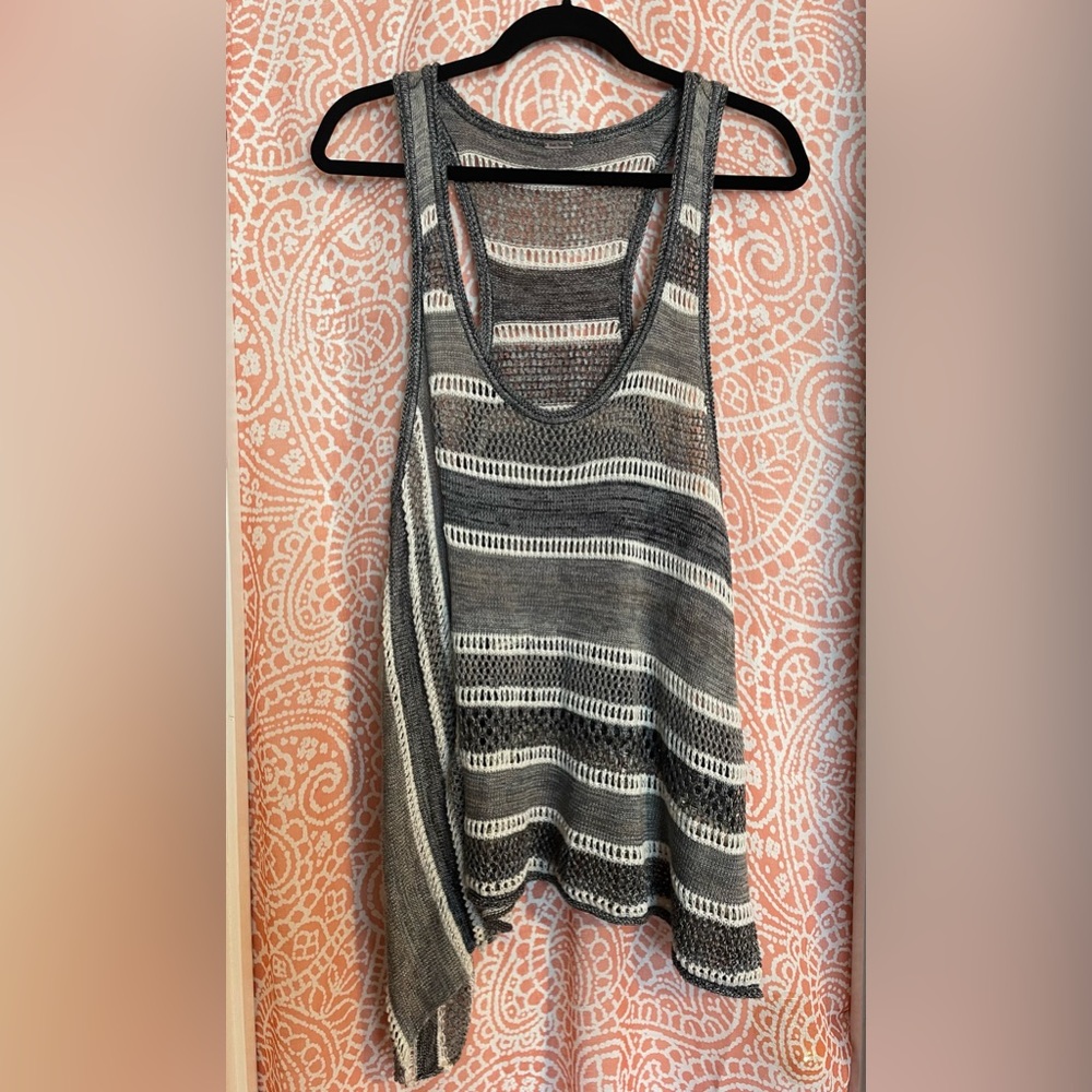 Free People Lovebird Crochet Tank sz L/XL